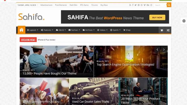 Sahifa - Responsive WordPress News / Magazine / Blog Theme | Themeforest Templates смотреть онлайн