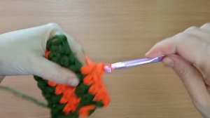 Простой коврик крючком для начинающих