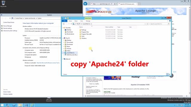 how to install Apache HTTP Server on windows server 2012 R2 смотреть онлайн