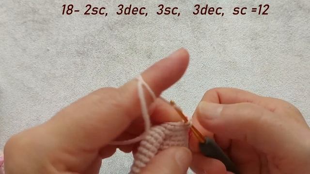 Amigurumi Mini Bebek Yapımı Part1 (easy Mini Doll Pattern)((Englishsubtitle)
