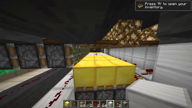 Minecraft piston creation #25: The 8x8 Piston Skydoor смотреть онлайн