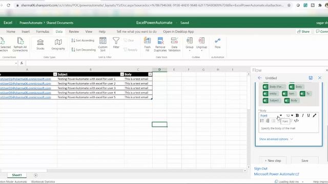 Send emails from excel with power automate смотреть онлайн