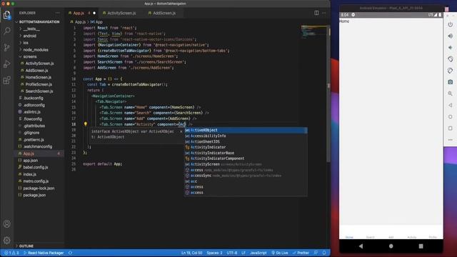 Bottom Tab Navigation React Native | React Navigation V5 смотреть онлайн