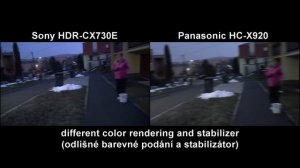 Srovnání Sony CX730 a Panasonic HC-X920