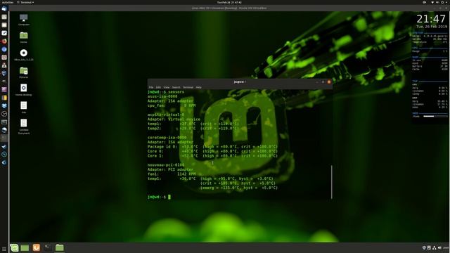 How to check CPU fan speen in Linux Mint 19.1 смотреть онлайн