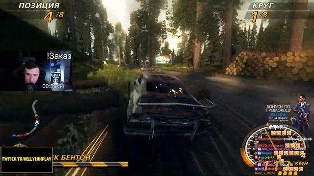 ГОНКИ ПОД БАЛДЕЖНУЮ МУЗЫКУ ► HELLYEAHPLAY ИГРАЕТ В FlatOut 2 смотреть онлайн