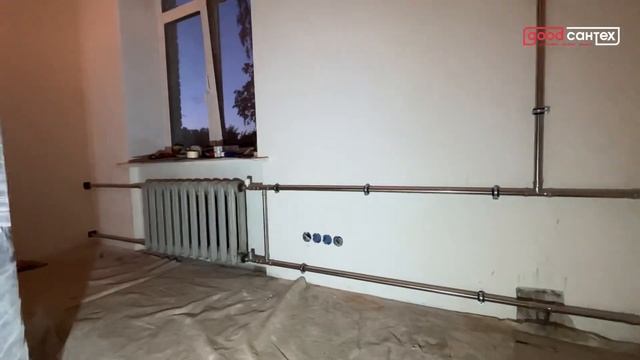 ЗАМЕНА СТОЯКОВ ОТОПЛЕНИЯ. УСТАНОВКА ЧУГУННЫХ РАДИАТОРОВ. смотреть онлайн