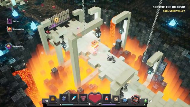 How to get thru Flames of the Nether DLC Minecraft Dungeons 1.19 смотреть онлайн