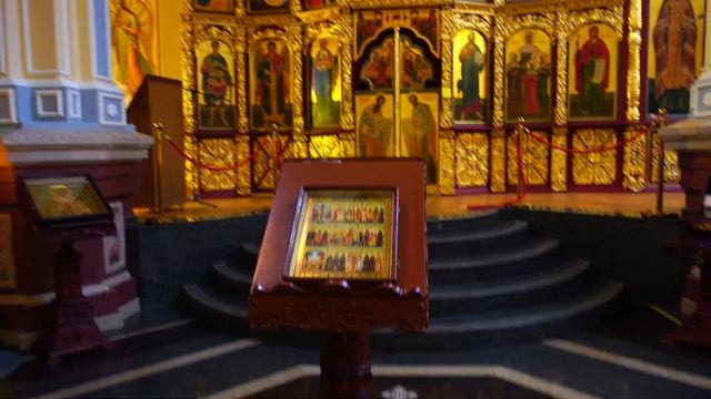 Inside Ascension Cathedral 4K . Zenkov Cathedral Almaty .