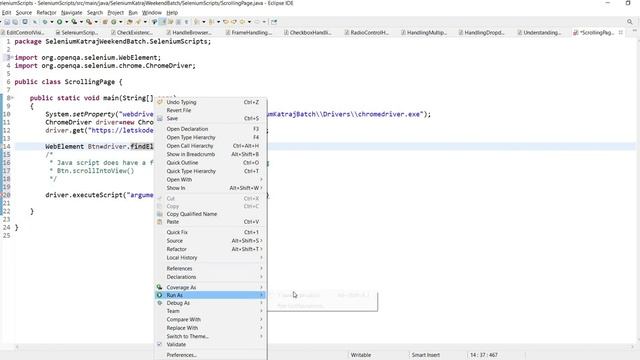 Detail explanation of executing JavaScript using Selenium WebDriver(using scrolling Webpage example смотреть онлайн