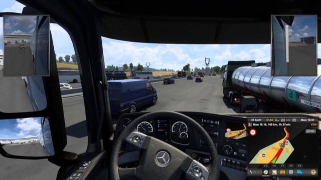Euro Truck Simulator 2 Mercedes Actros MP4 #ets2#eurotrucksimulator2#mercedesbenz#trucks#mod#actros смотреть онлайн