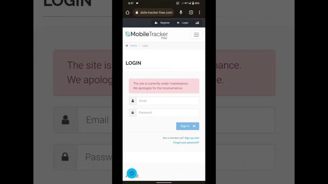 mobile tracker free login problem | an unknown error has occurred, please try again later | смотреть онлайн