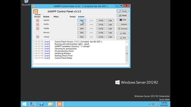 Start Apache & MySQL automatically in Xampp after System restart in Windows Server смотреть онлайн