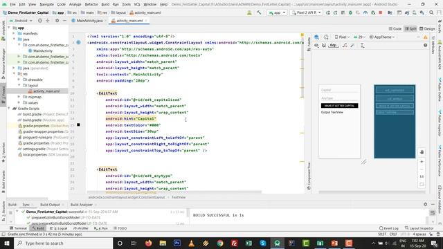 First Letter Capital in EditText and TextView Programmatically | Android Studio Tutorial смотреть онлайн