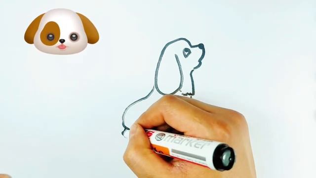 How To Draw A Cute Puppy | Как нарисовать Милого Щенка | Bolalar uchun kuchukcha rasmini chizish. смотреть онлайн