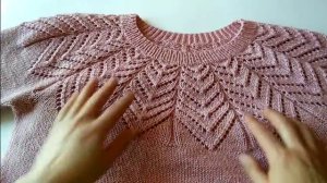 Обзор джемпера с круглой кокеткой.