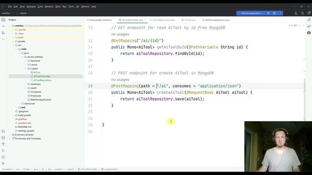 Coding with Copilot. I develop Spring REST API with MongoDB in pair programming with GitHub Copilot смотреть онлайн