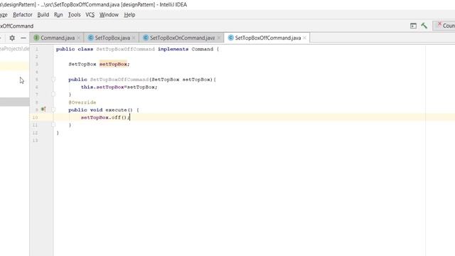 Command design pattern in Java смотреть онлайн