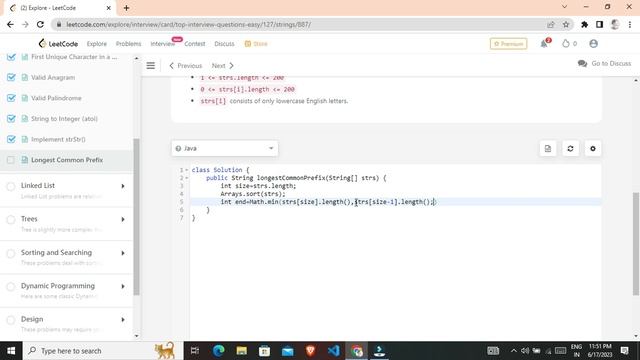 14. Longest Common Prefix java LeetCode Hindi смотреть онлайн