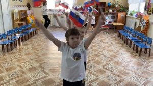 Перестроение в старшей группе на 23 февраля.