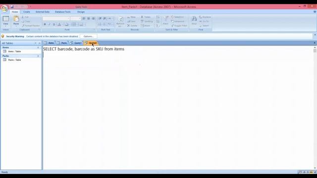 Items Barcode and SKU (Stock Keeping Units) UNION SQL QUERY смотреть онлайн
