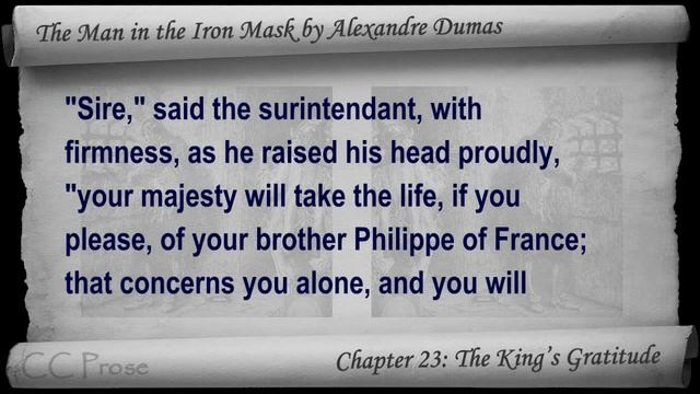 Chapter 23 - The Man in the Iron Mask by Alexandre Dumas - The King's Gratitude смотреть онлайн