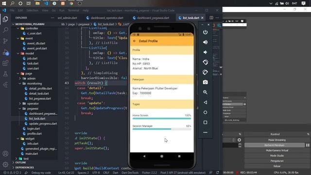 Course Flutter 6 - Aplikasi Monitoring Pekerjaan Pegawai Multi User + PHP + MySQL смотреть онлайн