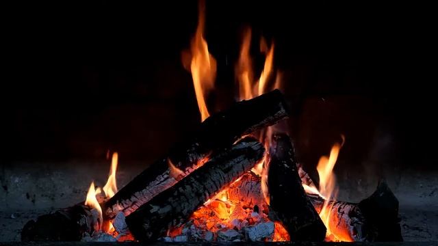 Звуки огня под успокаивающую музыку. Для сна, медитации, релаксации.