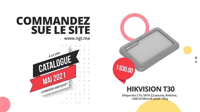 Disque Dur Externe Hikvision T30 2To chez NGT Maroc смотреть онлайн