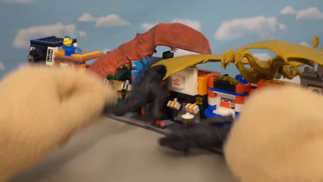GODZILLA King of the Monsters Movie Figures Stop Motion City Battle!! смотреть онлайн