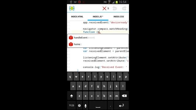 AIDE for PhoneGap on Galaxy Note 2 смотреть онлайн