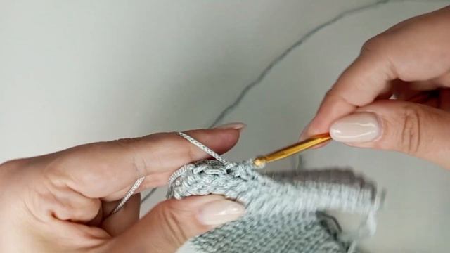 Вязанная сумка с одной ручкой. Часть 3:Вяжем ручку смотреть онлайн