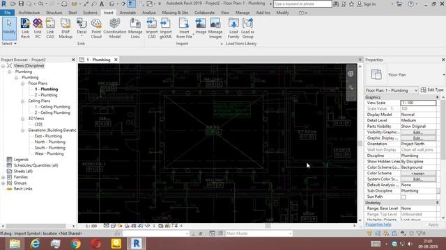 How to load families and Sprinklers placing in Revit (Telugu) смотреть онлайн
