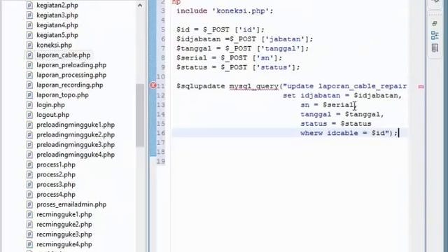 UPDATE DATABASE DENGAN PHP MY SQL DENGAN ECLIPSE смотреть онлайн