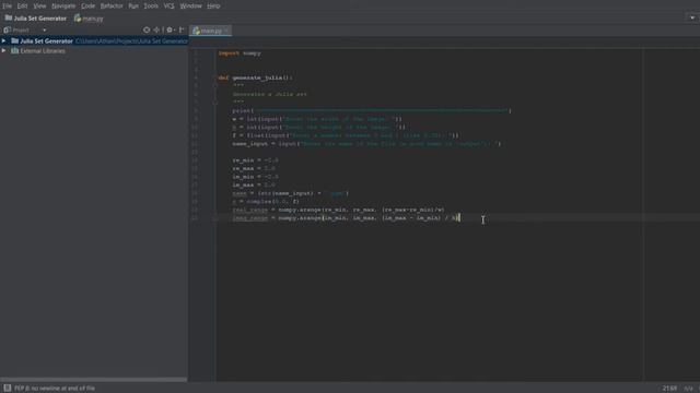 How to Program: A Julia Set Fractal Generator in Python смотреть онлайн