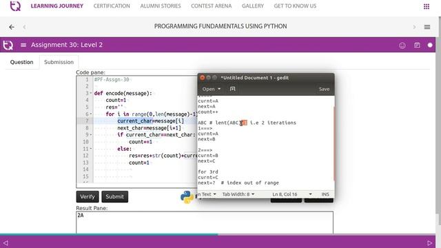 InfyTQ PF Day4 Video 8 Assign30 String Encoding смотреть онлайн