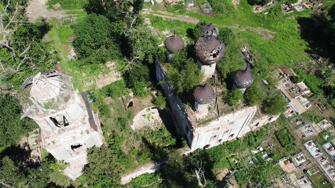 с. Алабузино. Смоленская церковь. Троицкая церковь. смотреть онлайн