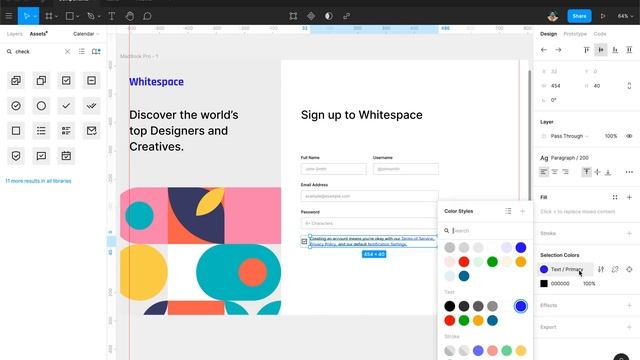 Figma : Design a Sign Up Page смотреть онлайн
