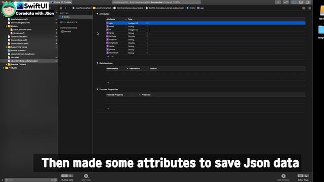 [SwiftUI] Swift5 CoreData (2) - JSon parsing data RESTful API with Coredata ( Save, read, delete) смотреть онлайн