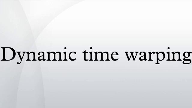 Dynamic time warping смотреть онлайн