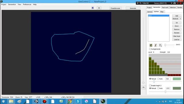Создание ландшафта в GeoControl2