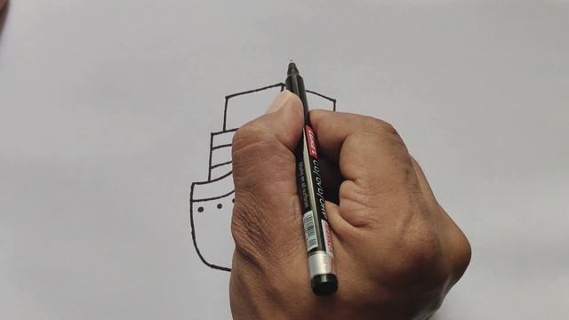 How to Draw a Ship From Number 1 | Easy Ship Drawing | Number Drawing смотреть онлайн