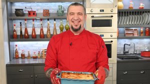 Каннеллони с мясной начинкой под соусом бешамель