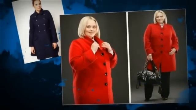 Модные пальто для полных женщин. Осень-Зима смотреть онлайн