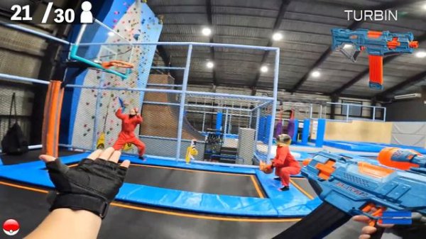 Nerf War | Amusement Park Battle 37 (Nerf First Person Shooter)