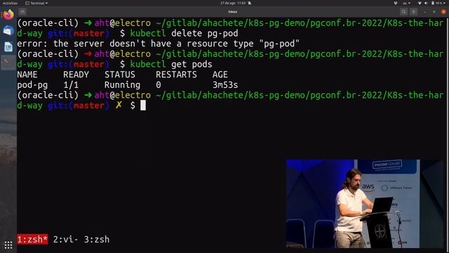 PGConf Brasil 2022 - Postgres on Kubernetes Hands-On-Lab, por Álvaro Hernandez смотреть онлайн