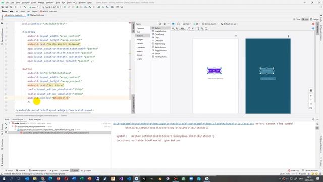 ? Create An Android Button and an Event OnClick with Message as Toast in Android Studio 2020 смотреть онлайн