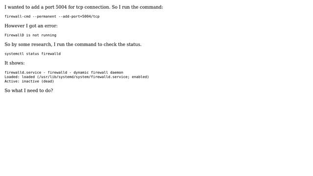 DevOps & SysAdmins: FirewallD is not running in CentOS Linux 7.1.1503 смотреть онлайн