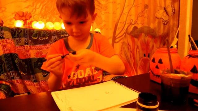 Подготовка к Хэллоуину! Поделки Вадима. Праздничный стол. смотреть онлайн