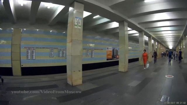 станция метро "Проспект Вернадского", 3 именных поезда // 11.08.2017 смотреть онлайн